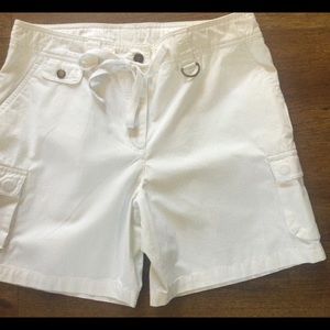 Never Worn, Jones New York Sport, Cream White, All Cotton, Size 12, Shorts